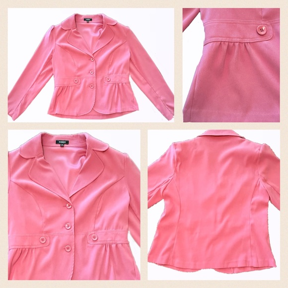 Elementz Jackets & Blazers - Elementz Pink Blazer or Shacket Classic Collar Fitted Silhouette Size Medium